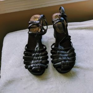 L.E.I brown wedge espredrill